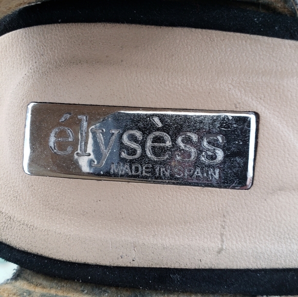 Black suede wedges. - Picture 4 of 4